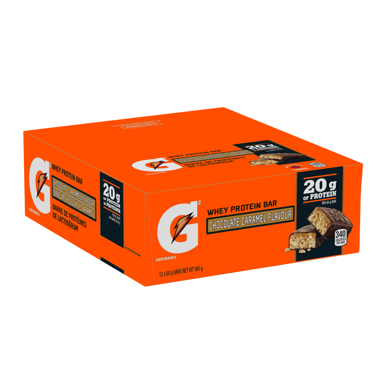 Gatorade Whey Protein Bars Chocolate Caramel Flavour Gatorade Canada