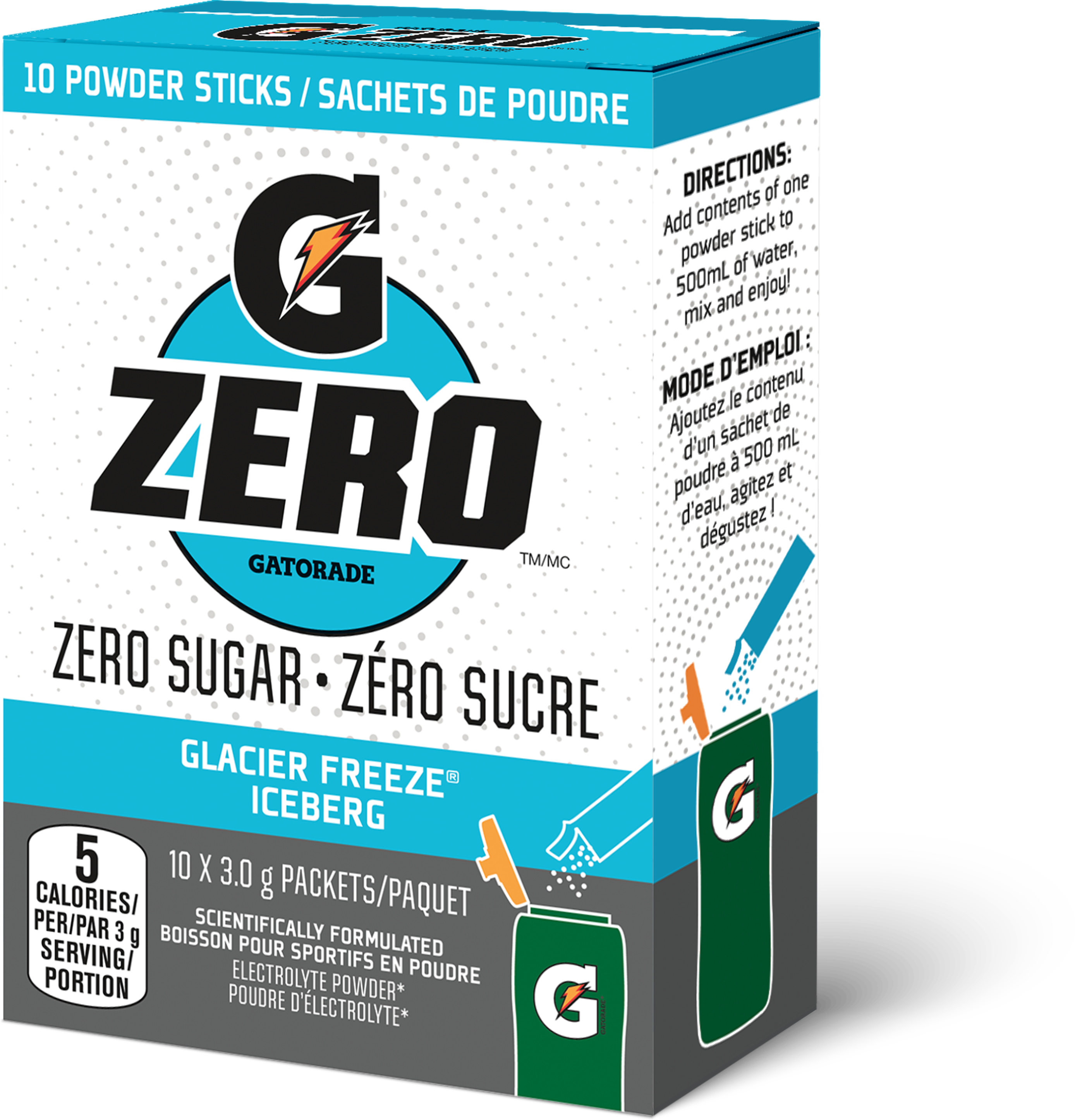 GZero Powder Sticks Glacier Freeze – Gatorade Canada