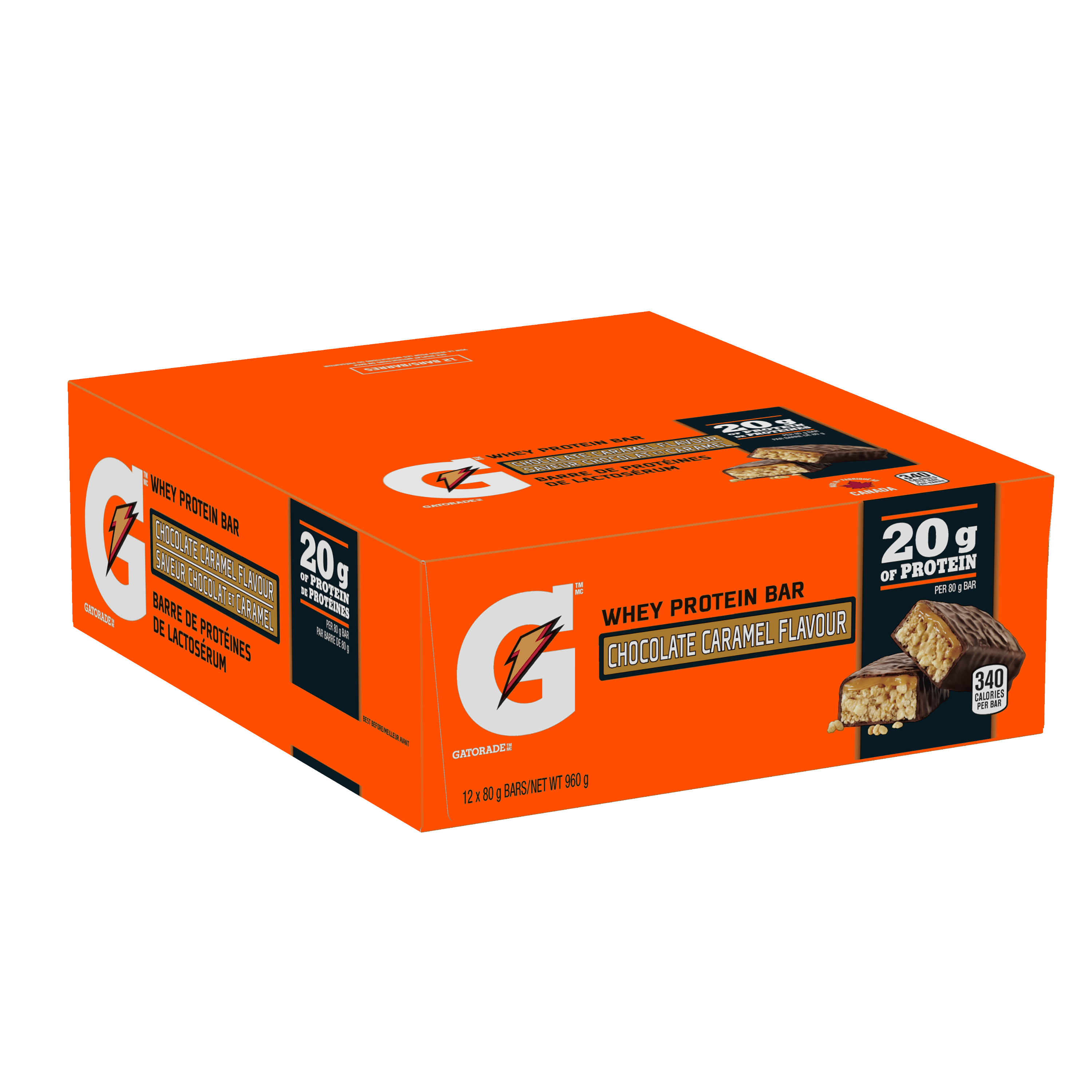 Gatorade Whey Protein Bars: Chocolate Caramel Flavour – Gatorade
